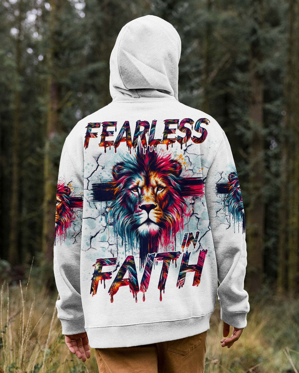 Fearless In Faith Lion Men's All Over Print Shirt - Trunx217824