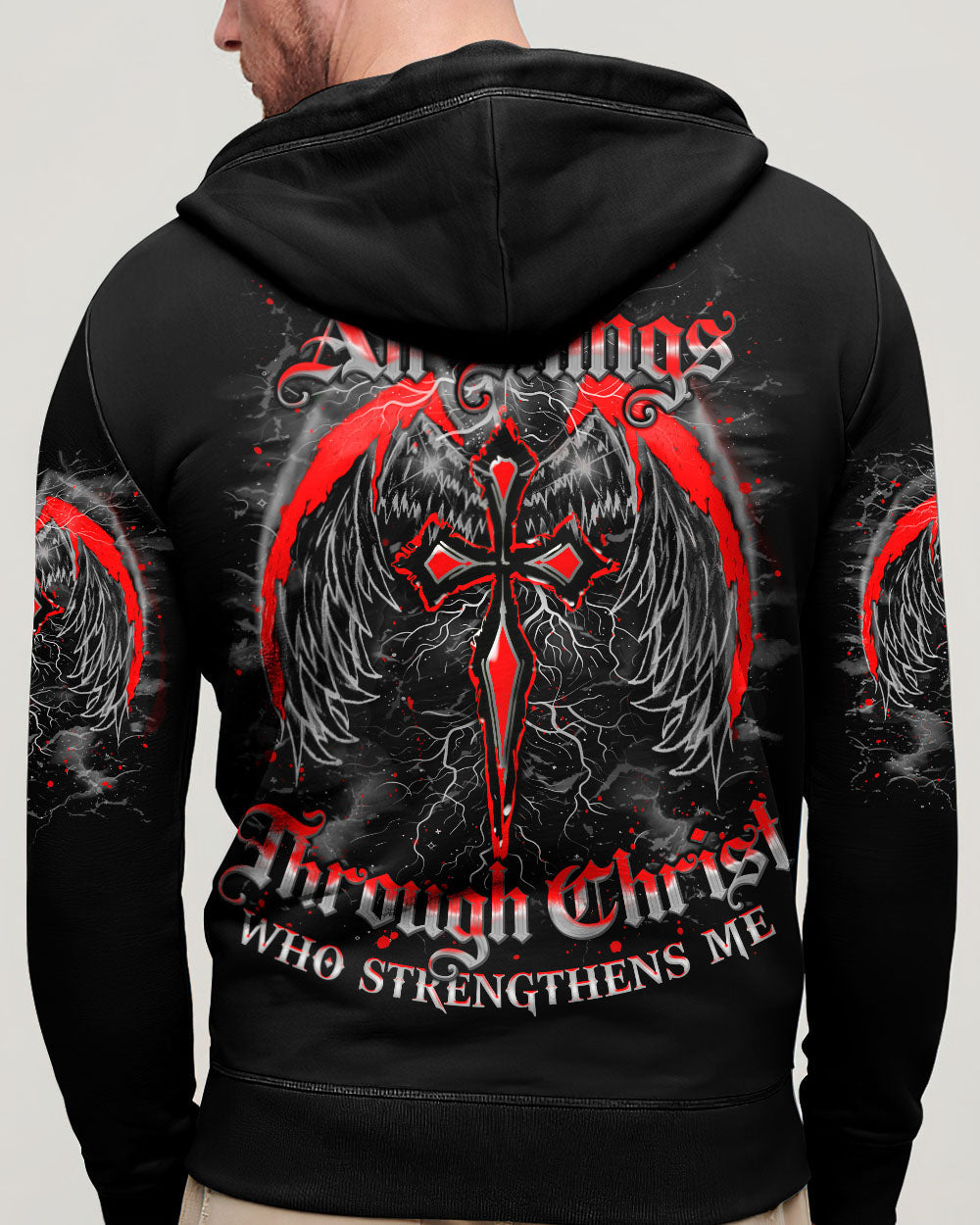 I Can Do All Things Cross Wings Men's All Over Print Shirt - Trunx355873