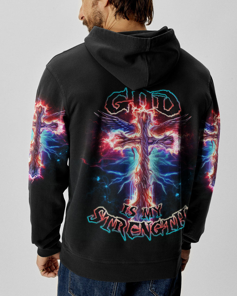 God Is My Strength Men's All Over Print Shirt - Trunx697630