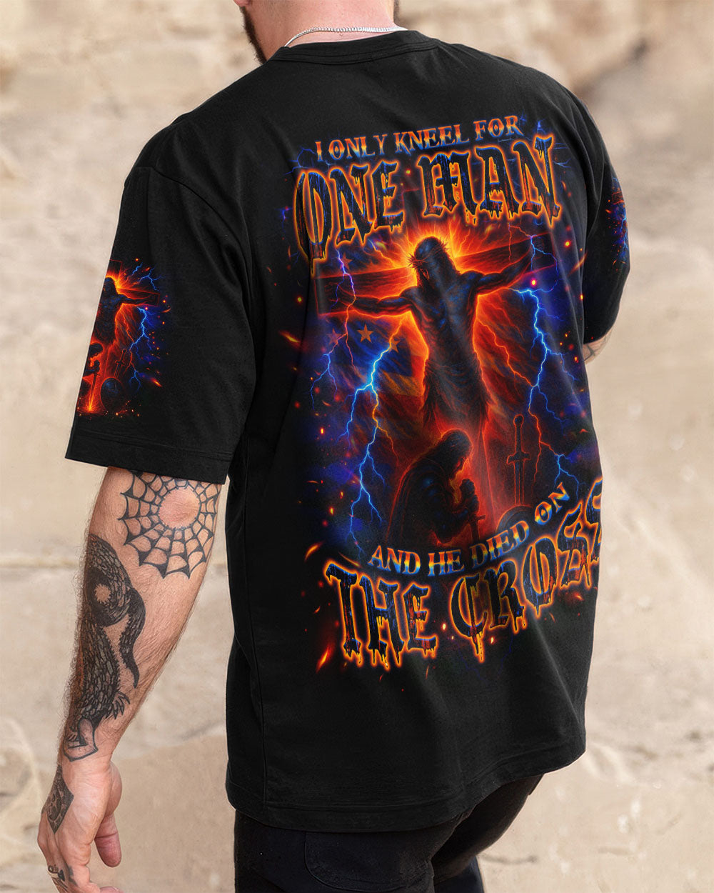 I Only Kneel For One Man Warrior Men's All Over Print Shirt - Trunx773072