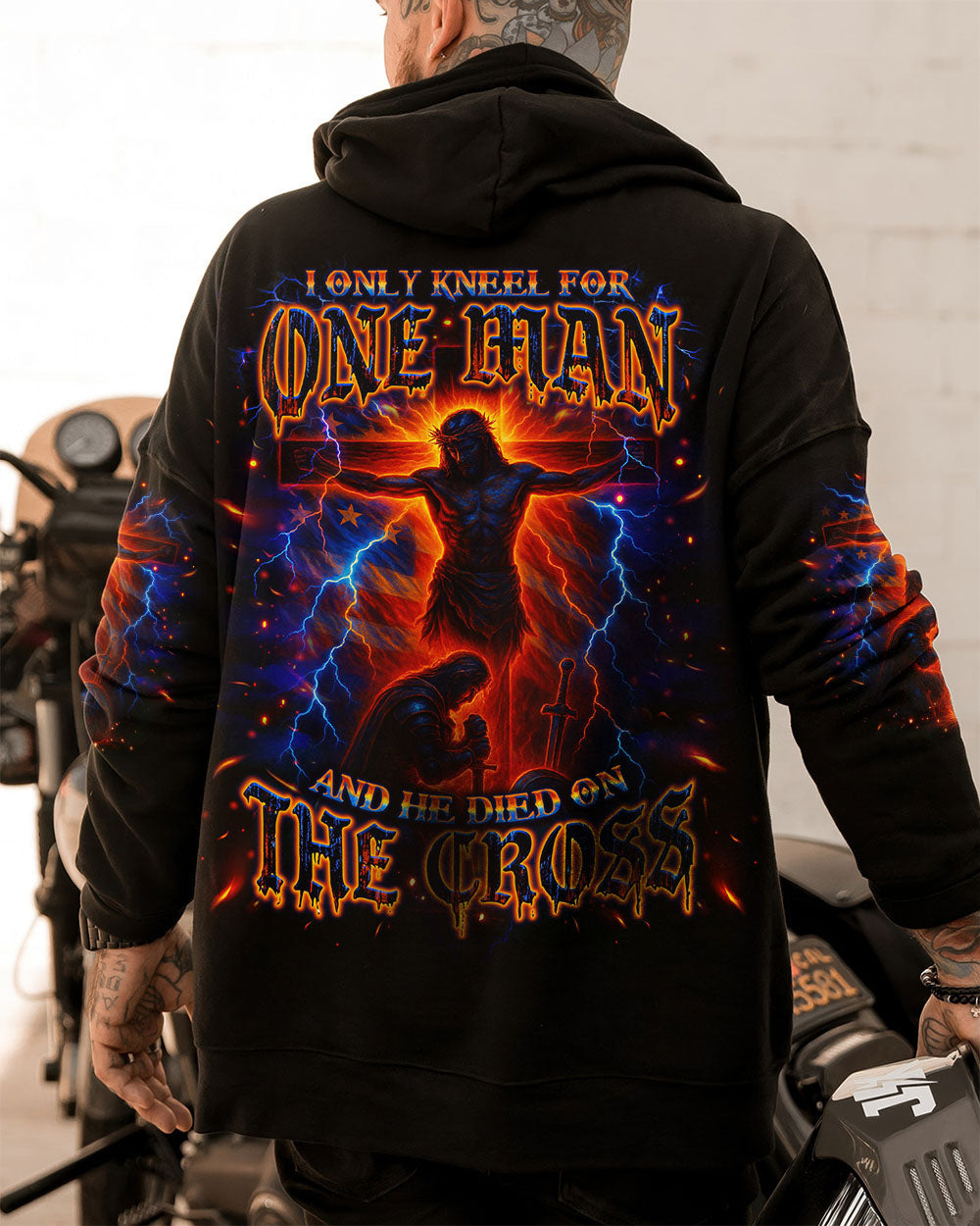 I Only Kneel For One Man Warrior Men's All Over Print Shirt - Trunx773072