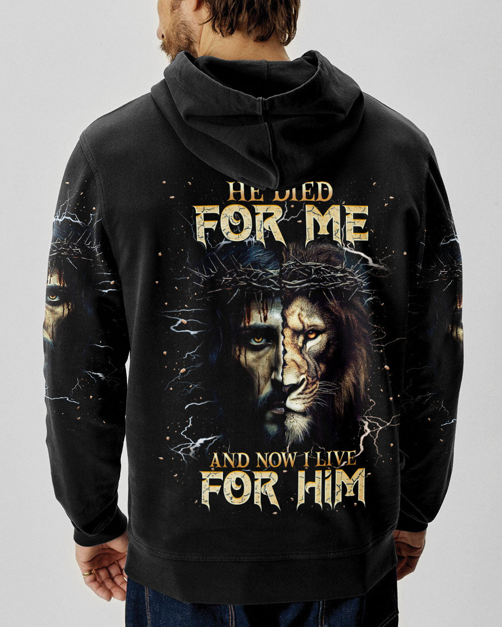 He Died For Me Lion Men's All Over Print Shirt - Trunx137502
