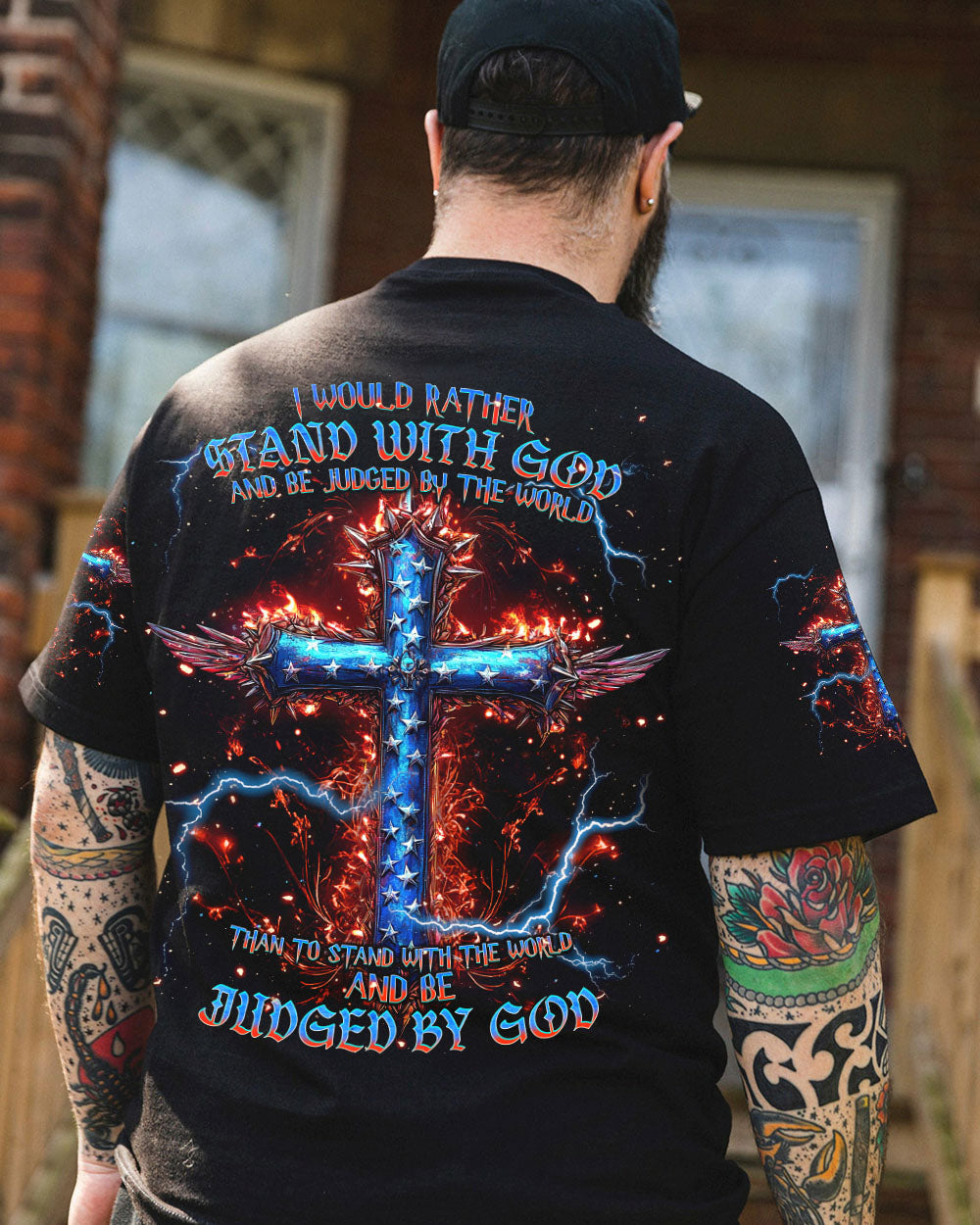 I Would Rather Stand With God Men's All Over Print Shirt - Trunx041158