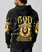 God Is My Strength Lion Men's All Over Print Shirt - Trunx940170