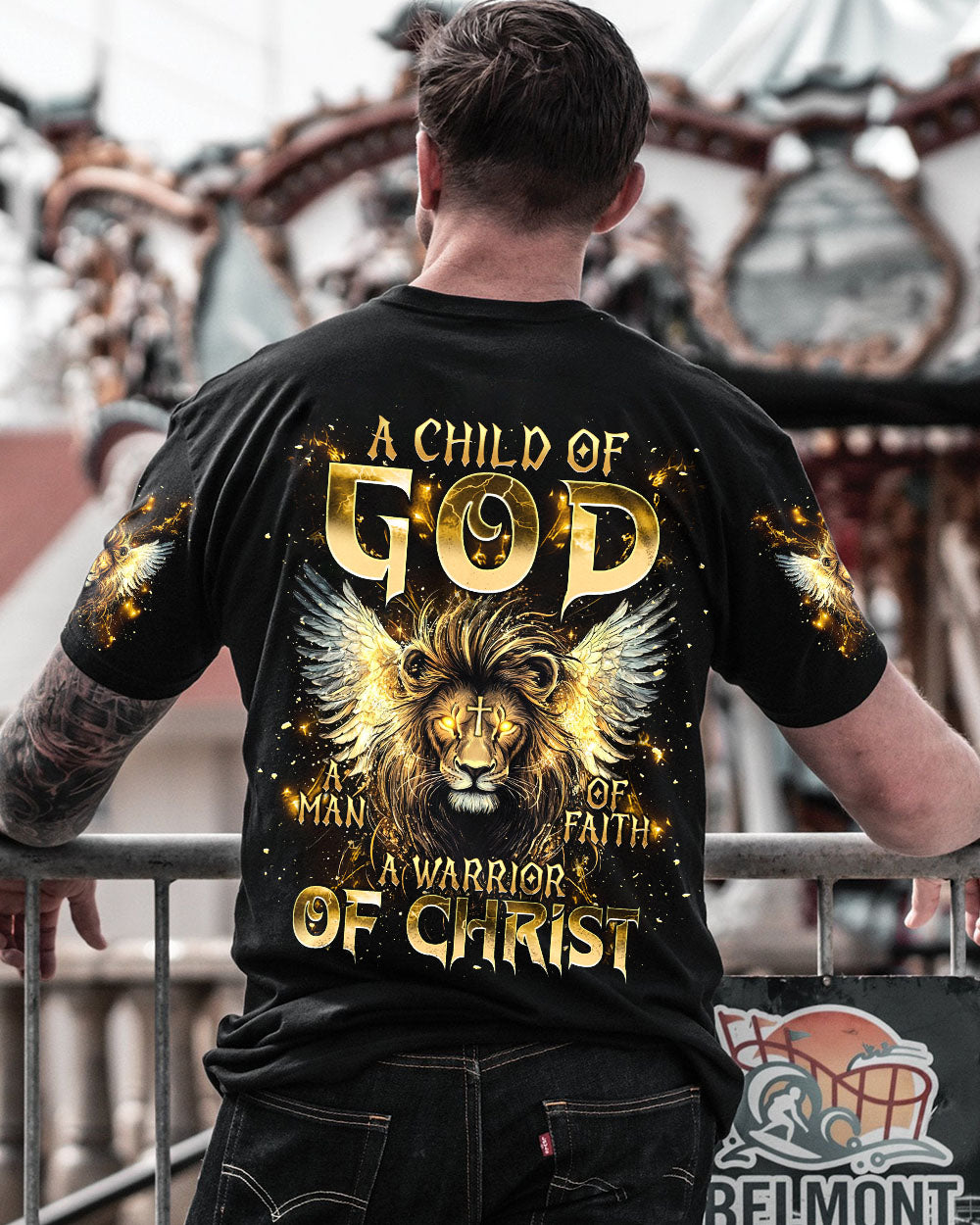 A Warrior Of Christ Lion Wings Men's All Over Print Shirt - Trunx313035