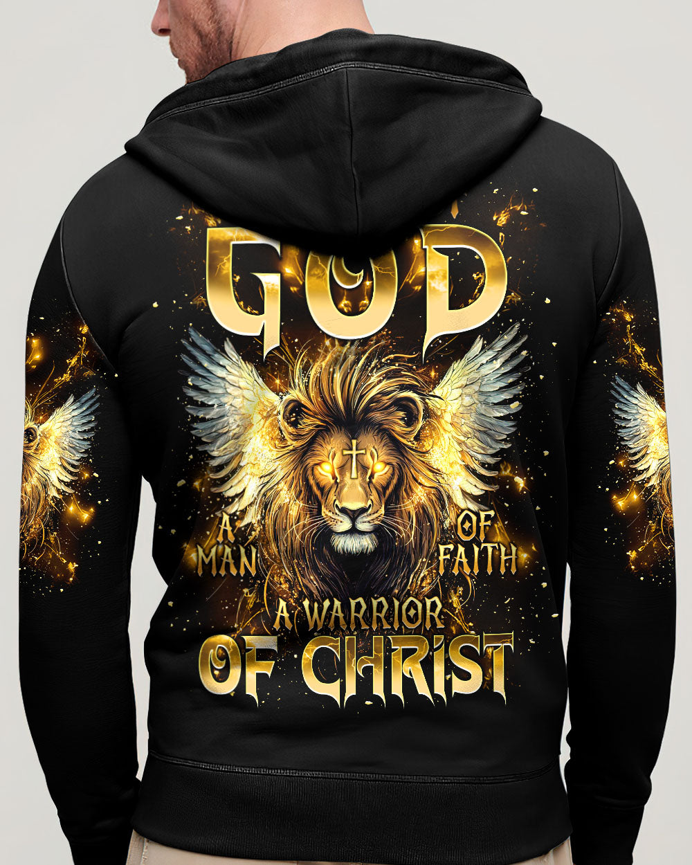 A Warrior Of Christ Lion Wings Men's All Over Print Shirt - Trunx313035