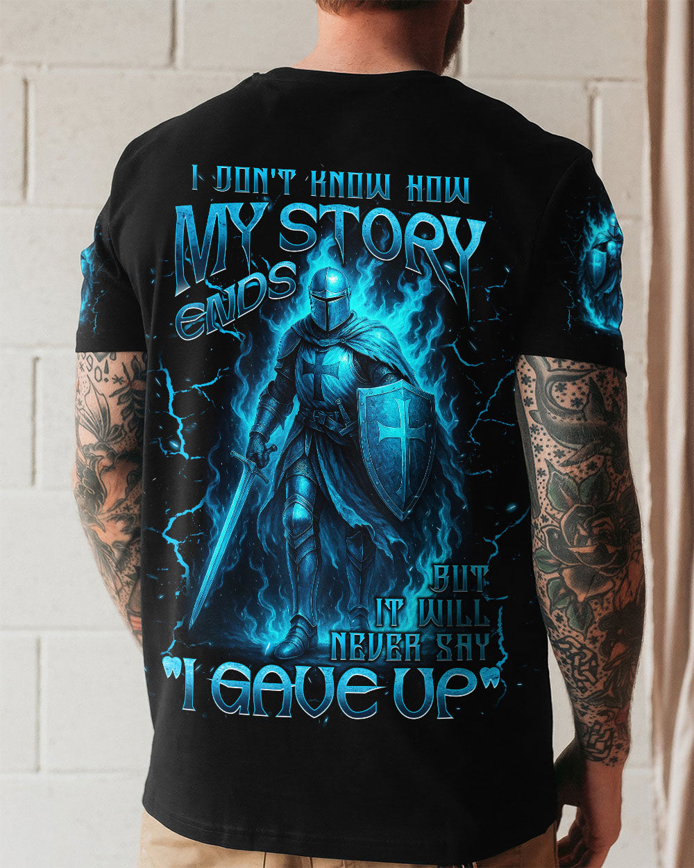 I Don't Know How My Story Ends Warrior Men's All Over Print Shirt - Trunx680747