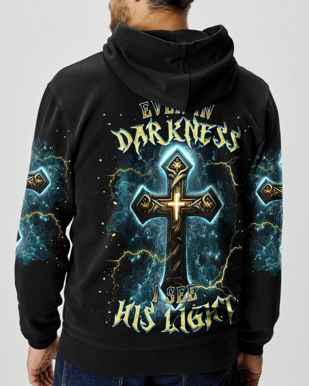 Even In Darkness Cross Men's All Over Print Shirt - Trunx941775