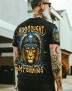 He Brought Me Out Of Darkness Lion Wings Men's All Over Print Shirt - Trunx831460