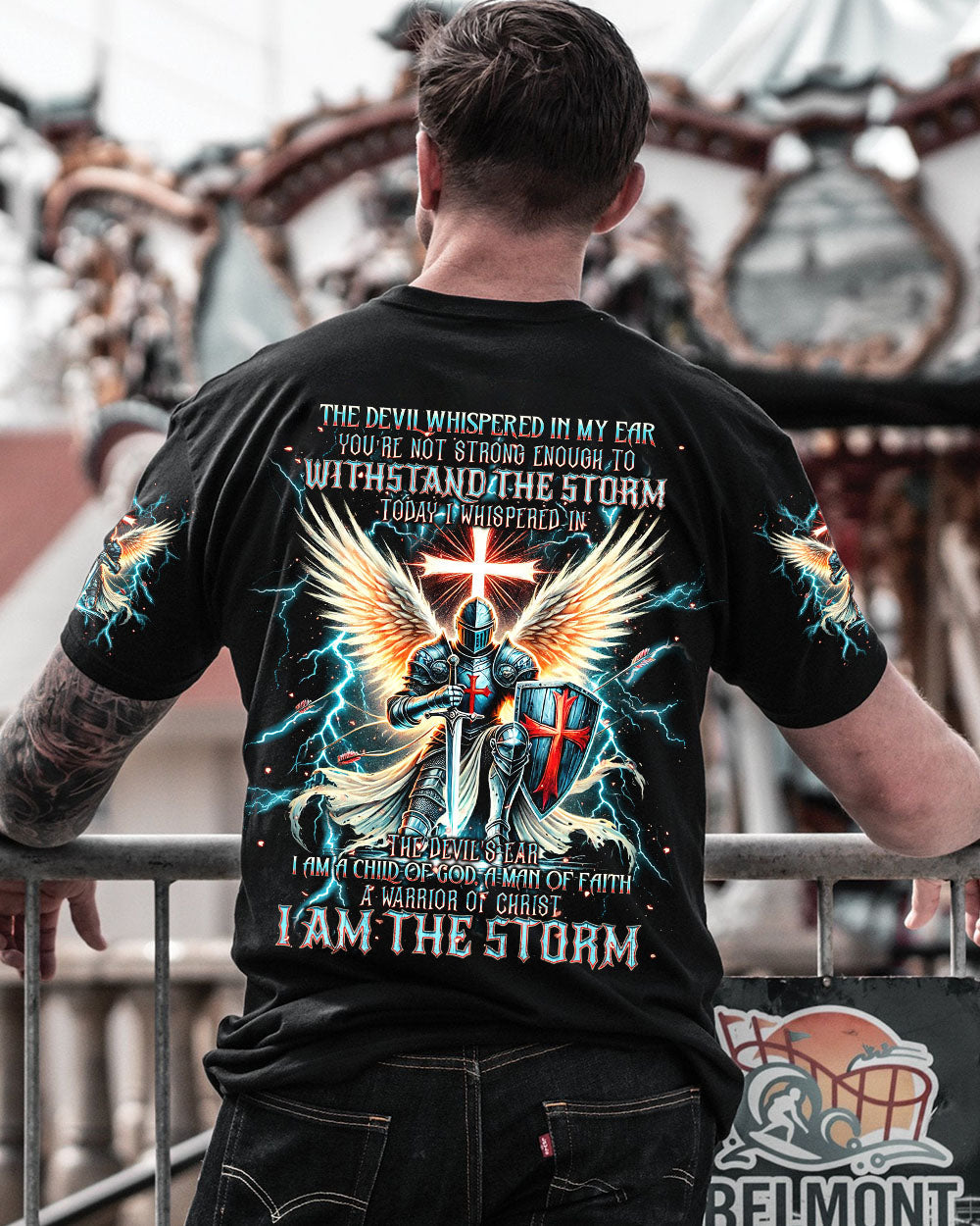 I Am The Storm Warrior Men's All Over Print Shirt - Trunx167585