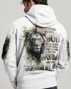 I Would Rather Stand With God Lion Men's All Over Print Shirt - Trunx719110