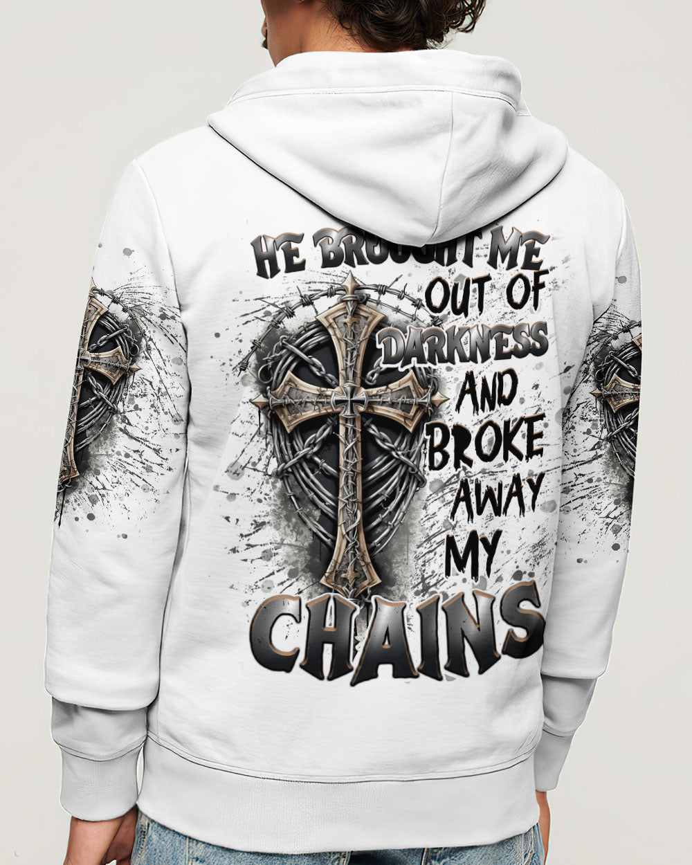 He Brought Me Out Of Darkness Men's All Over Print Shirt - Trunx993591