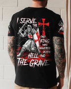 I Serve The Only King Warrior Men's All Over Print Shirt - Trunx502903