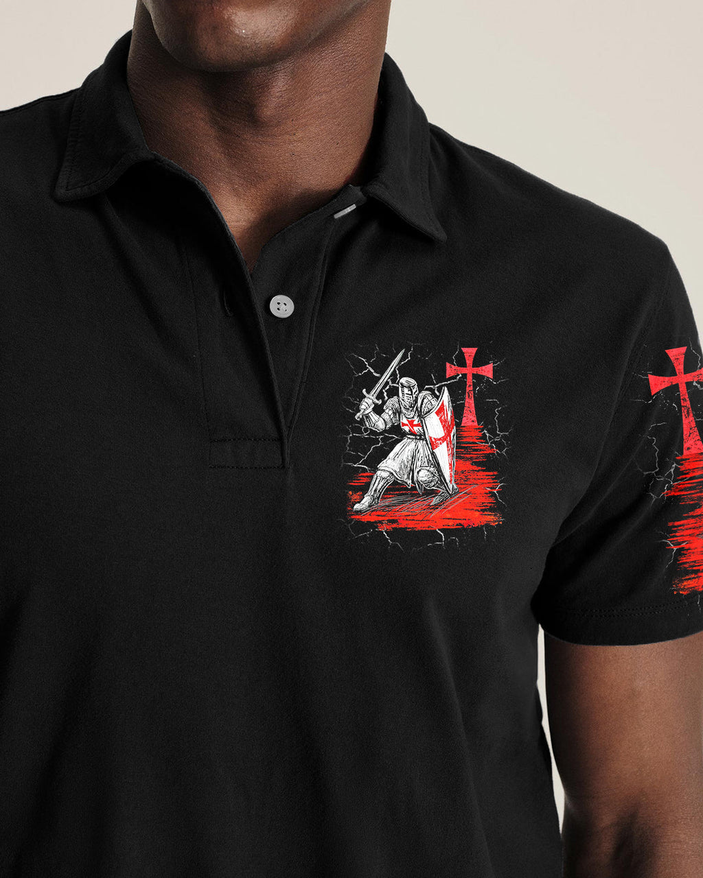 I Serve The Only King Warrior Men's All Over Print Shirt - Trunx502903