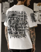 I Believe In God Lion Men's All Over Print Shirt - Trunx486194