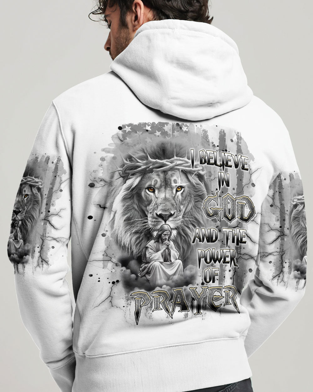 I Believe In God Lion Men's All Over Print Shirt - Trunx486194