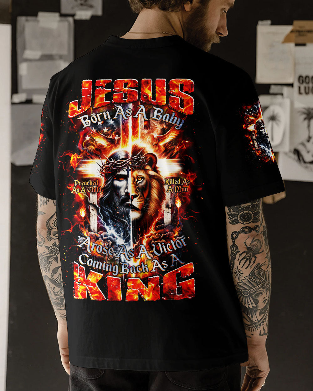 Coming Back As A King Lion Men's All Over Print Shirt - Trunx307856