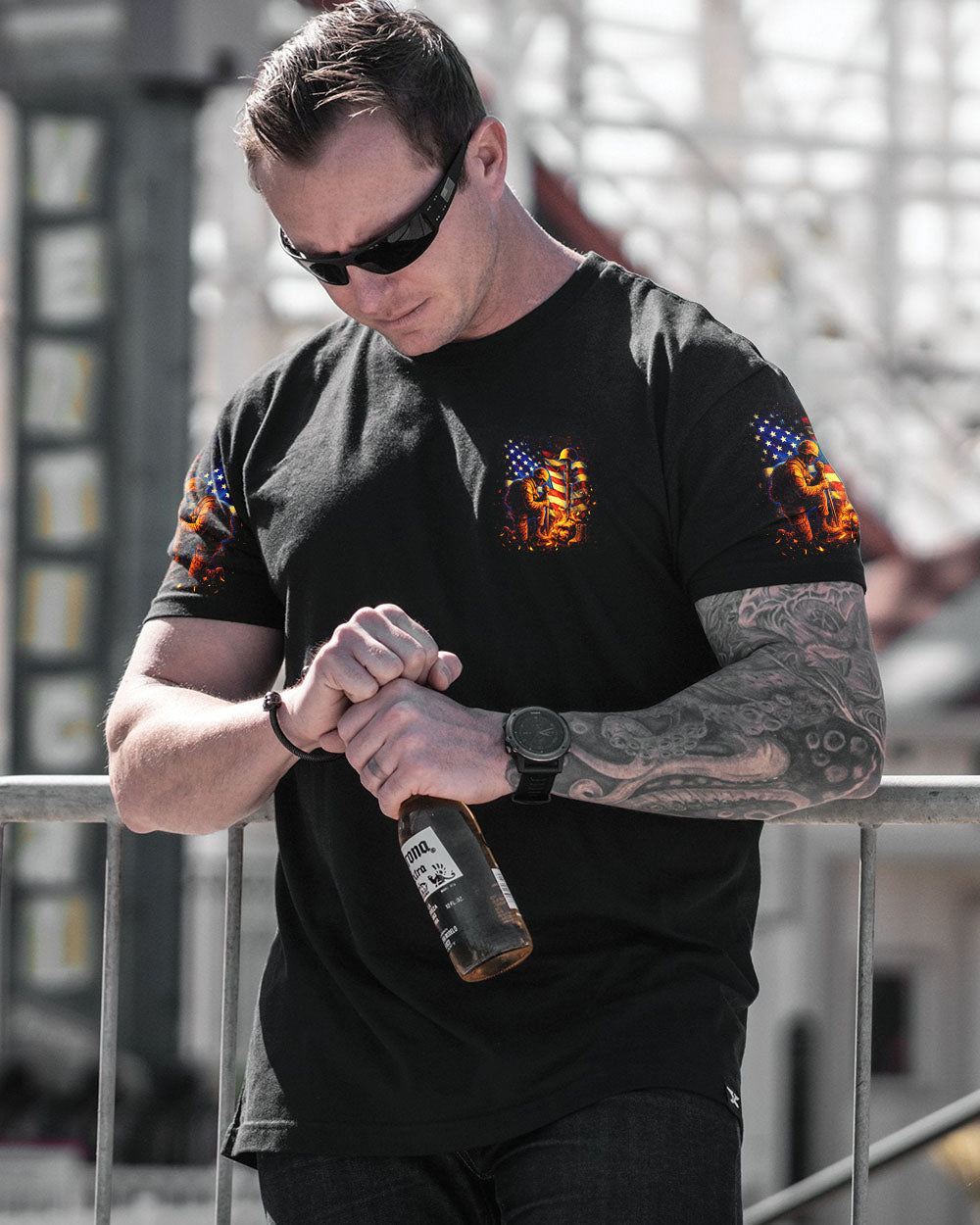Always Remember Our Heroes Veteran Men's All Over Print Shirt - Trunx863188