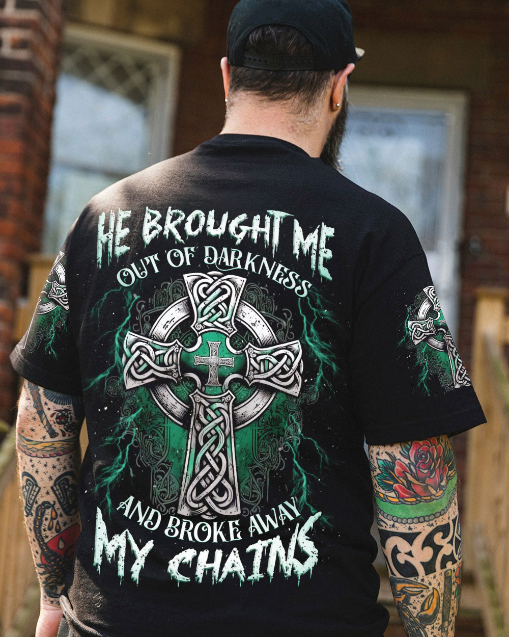 He Brought Me Out Of Darkness Men's All Over Print Shirt - Trunx657643