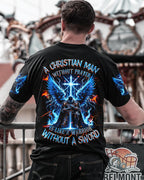 A Christian Man Without Prayer Warrior Men's All Over Print Shirt - Trunx156184
