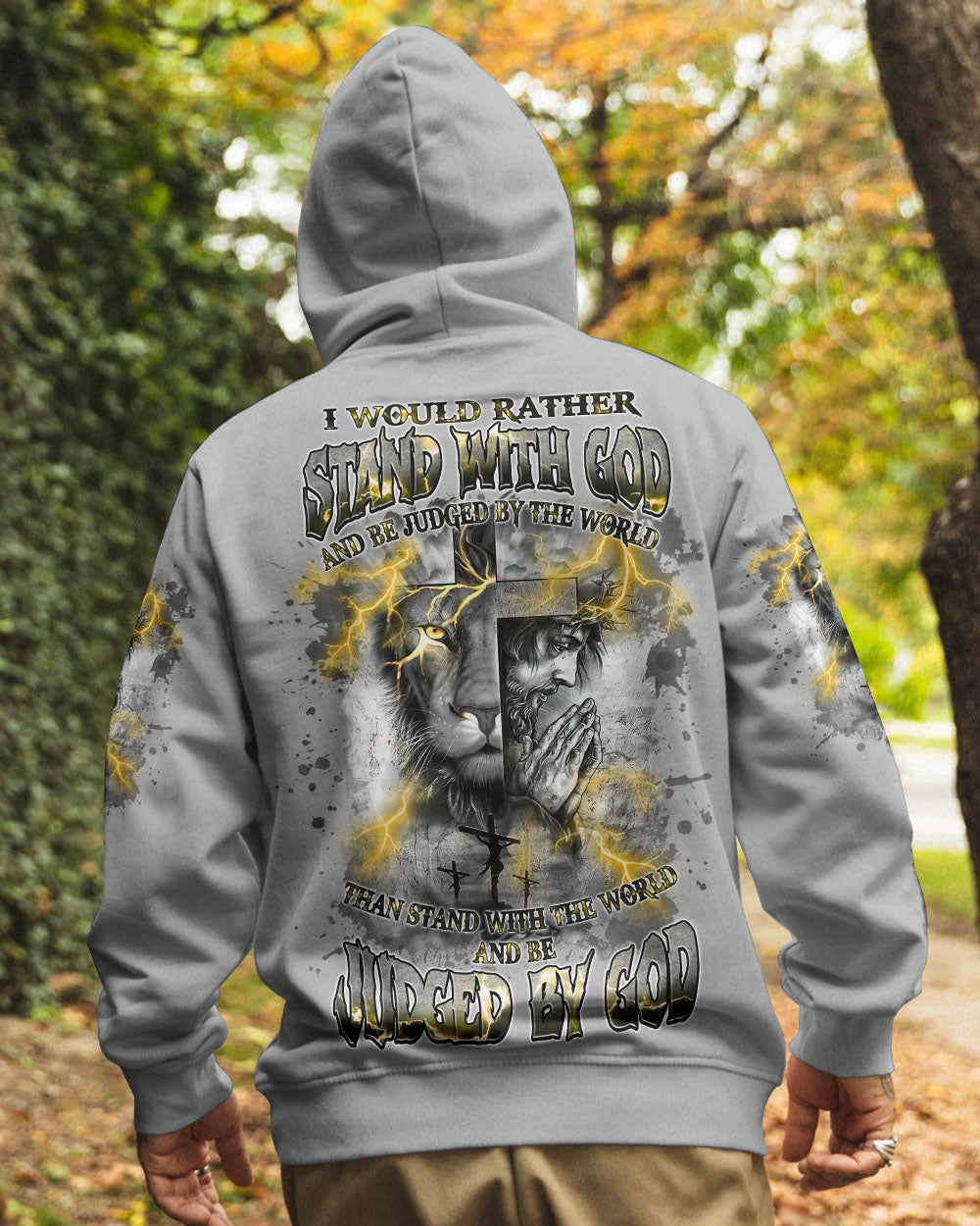 I Would Rather Stand With God Men's All Over Print Shirt - Trunx086927