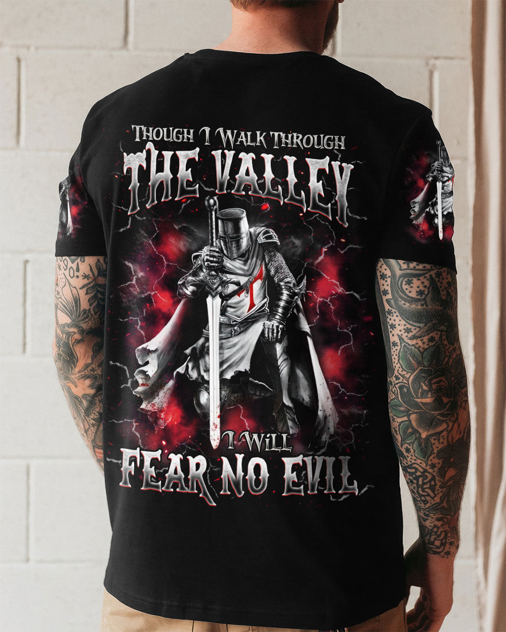 I Will Fear No Evil Warrior Men's All Over Print Shirt - Trunx559313