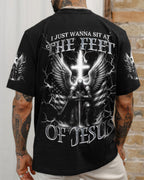 I Just Wanna Sit At The Feet Of Jesus Warrior Men's All Over Print Shirt - Trunx536556