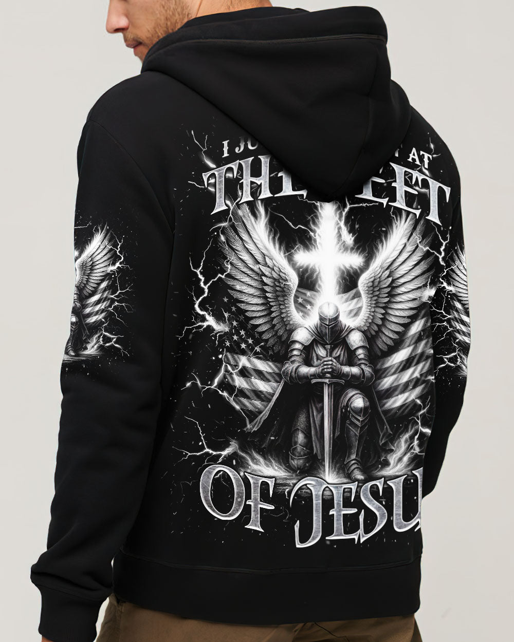 I Just Wanna Sit At The Feet Of Jesus Warrior Men's All Over Print Shirt - Trunx536556