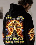 He Is Coming Back For Me Lion Warrior Men's All Over Print Shirt - Trunx115785
