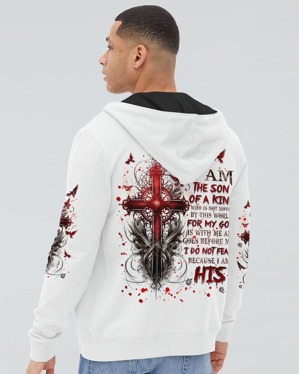I Am The Son Of A King Cross Men's All Over Print Shirt - Trunx265634