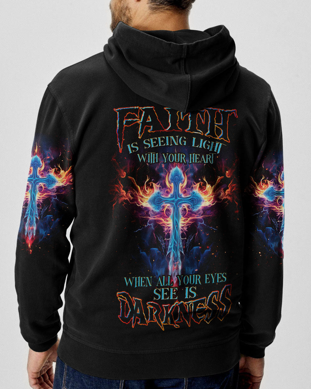 Faith Is Seeing Light Men's All Over Print Shirt - Trunx231315