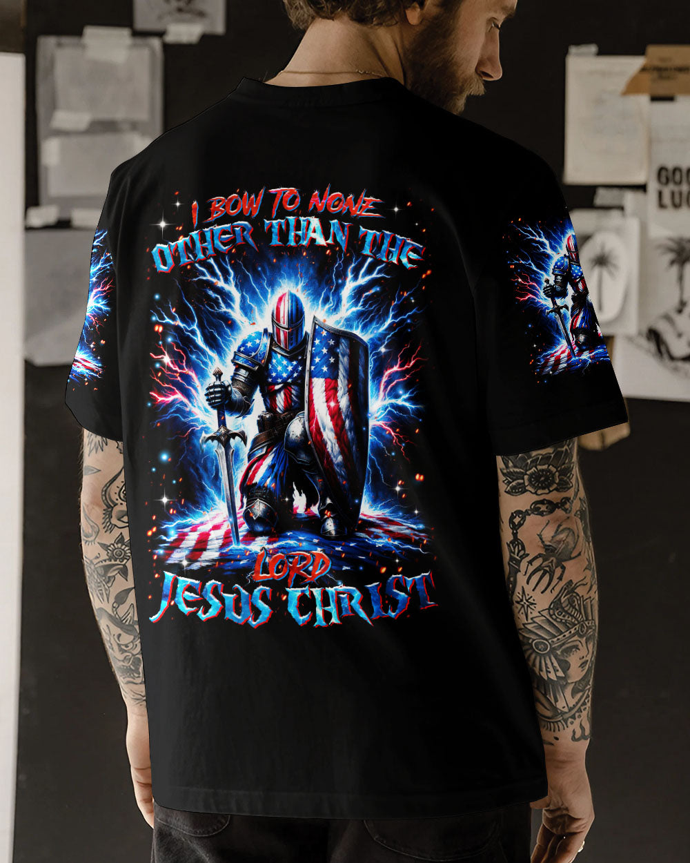 I Bow To None Other Warrior Men's All Over Print Shirt - Trunx430247