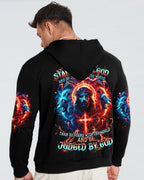 I Would Rather Stand With God Jesus Lion Men's All Over Print Shirt - Trunx777499