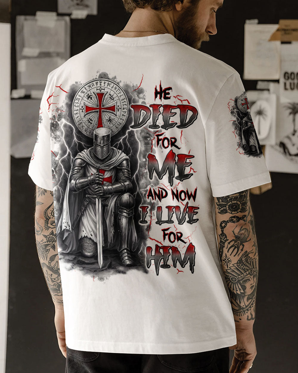 He Died For Me Men's All Over Print Shirt - Trunx702128
