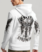 God Is My Strength Cross Wings Men's All Over Print Shirt - Trunx292059
