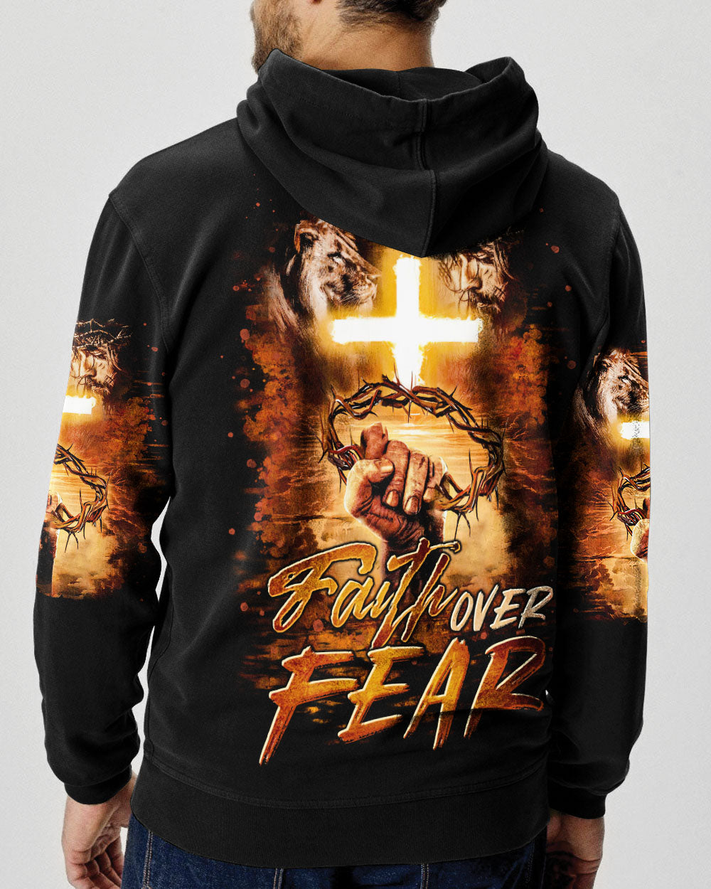 Faith Over Fear Men's All Over Print Shirt - Trunx419446