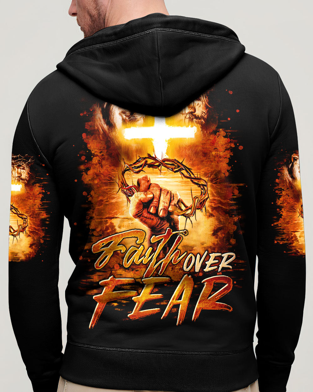 Faith Over Fear Men's All Over Print Shirt - Trunx419446