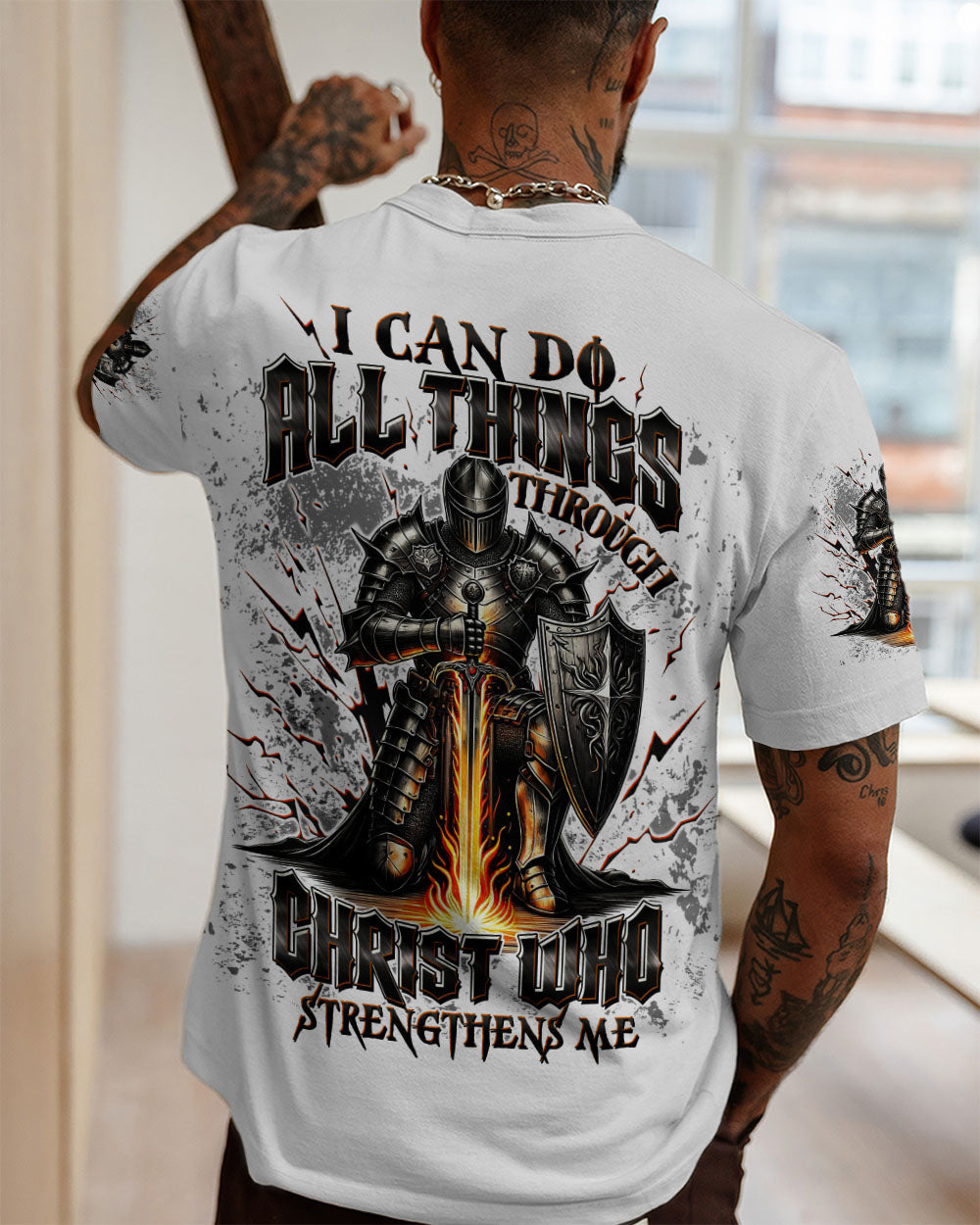 I Can Do All Things Through Christ Warrior Men's All Over Print Shirt - Trunx451353