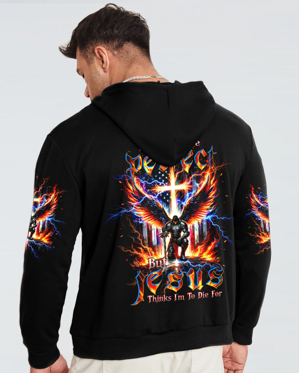 I May Not Be Perfect Warrior Men's All Over Print Shirt - Trunx781355