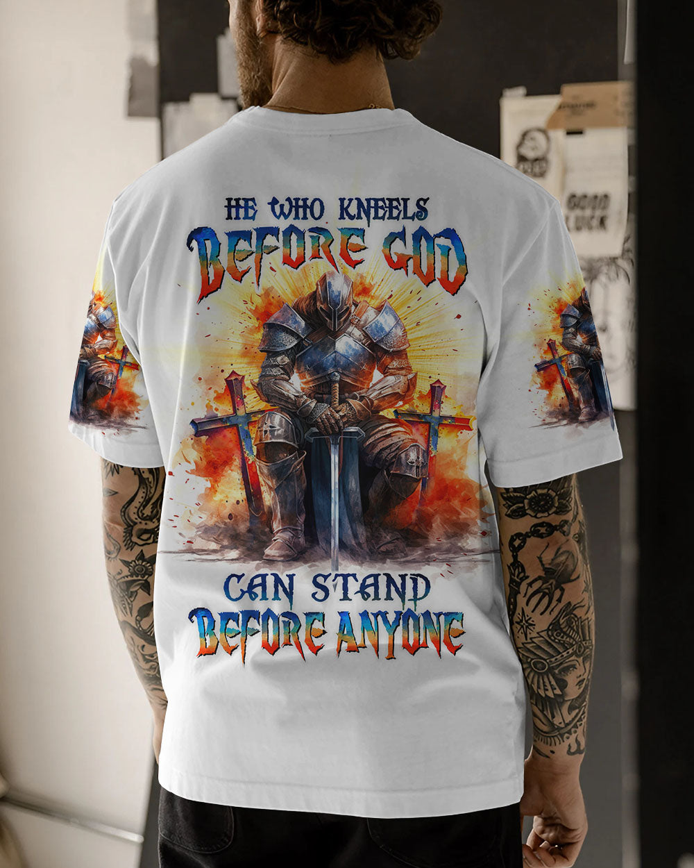 He Who Kneels Before God Men's All Over Print Shirt - Trunx690875