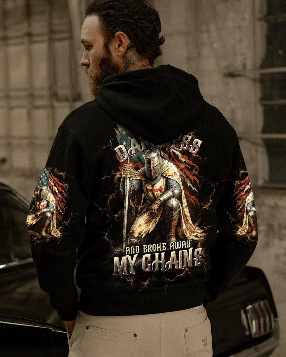He Brought Me Out Of Darkness Warrior Men's All Over Print Shirt - Trunx249344