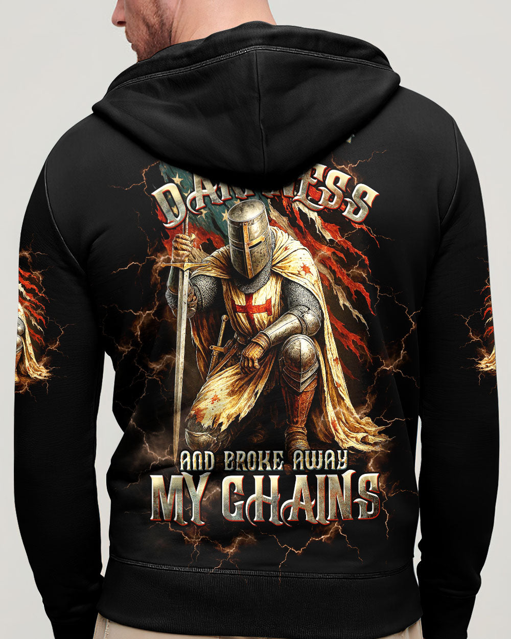 He Brought Me Out Of Darkness Warrior Men's All Over Print Shirt - Trunx249344