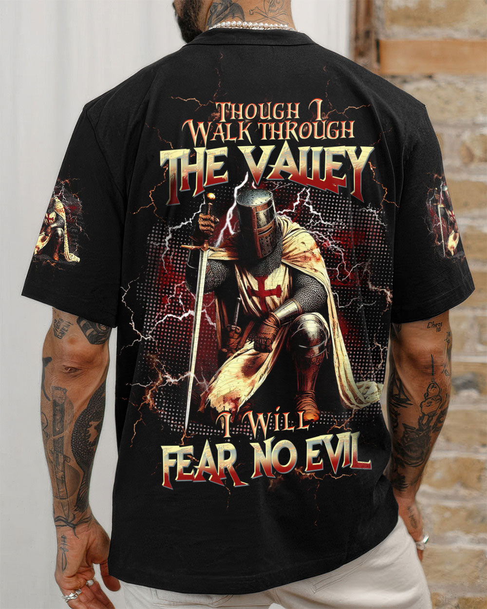 I Will Fear No Evil Warrior Men's All Over Print Shirt - Trunx276347