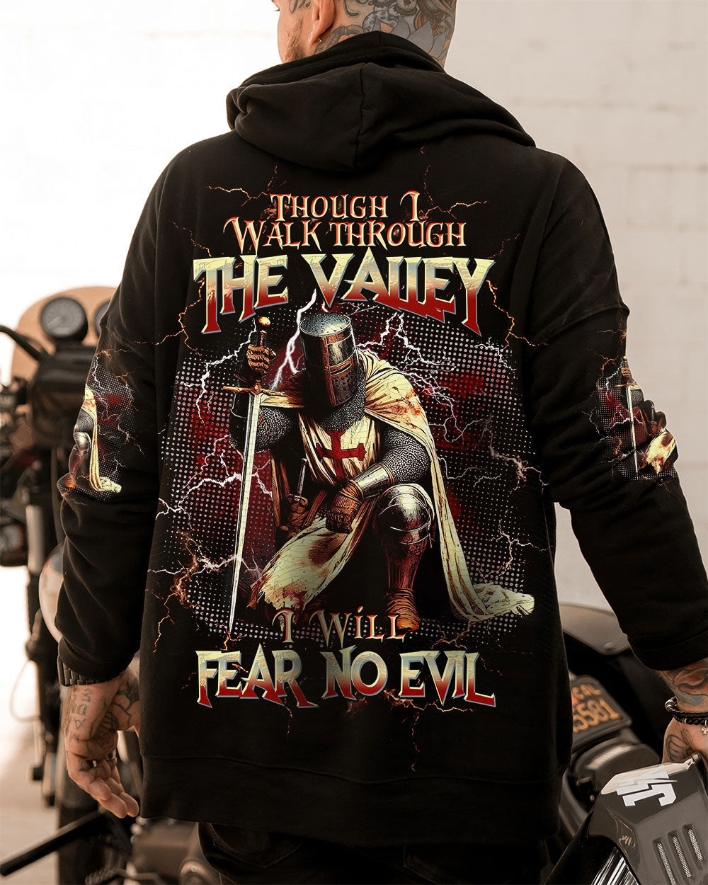 I Will Fear No Evil Warrior Men's All Over Print Shirt - Trunx276347