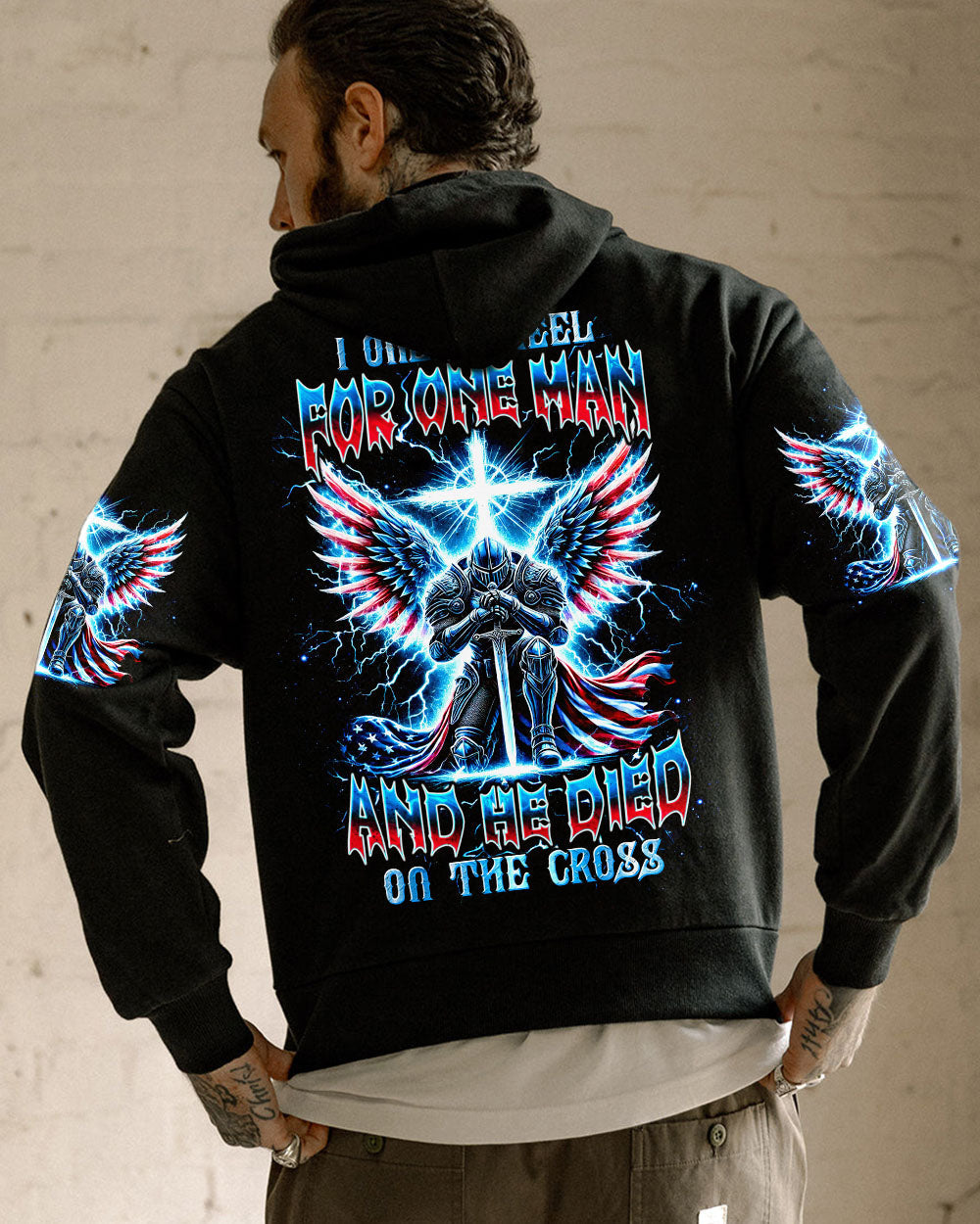 I Only Kneel For One Man Warrior Men's All Over Print Shirt - Trunx094055