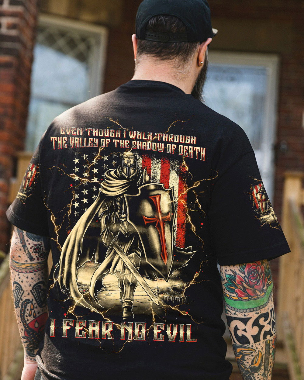 I Fear No Evil Warrior Men's All Over Print Shirt - Trunx706356