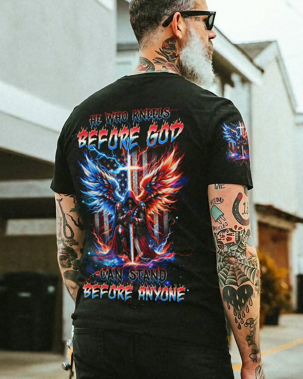 He Who Kneels Before God Warrior Men's All Over Print Shirt - Trunx127126