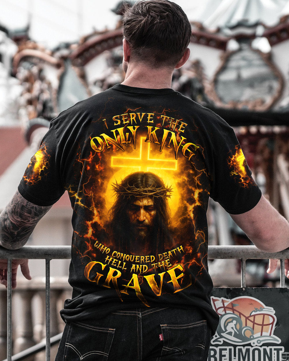 I Serve The Only King Men's All Over Print Shirt - Trunx466931