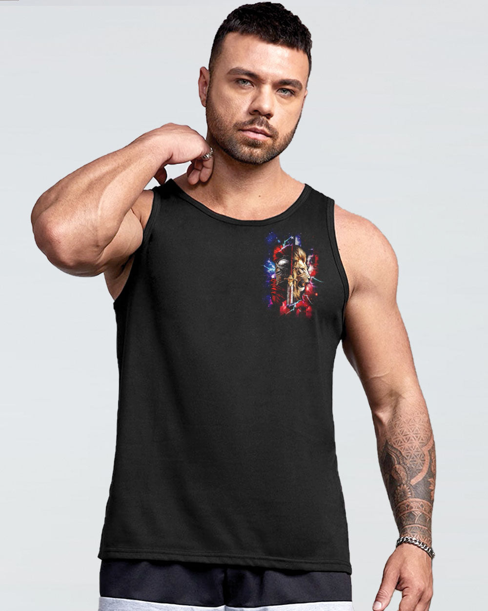 He Died For Me Lion Warrior Men's All Over Print Shirt - Trunx219821