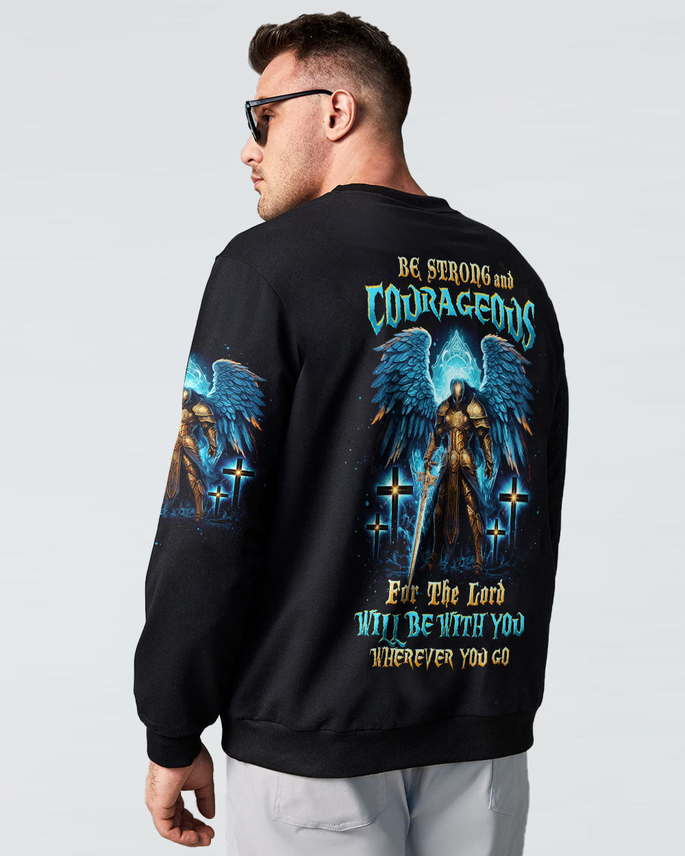 Be Strong And Courageous Men's All Over Print Shirt - Trunx004186